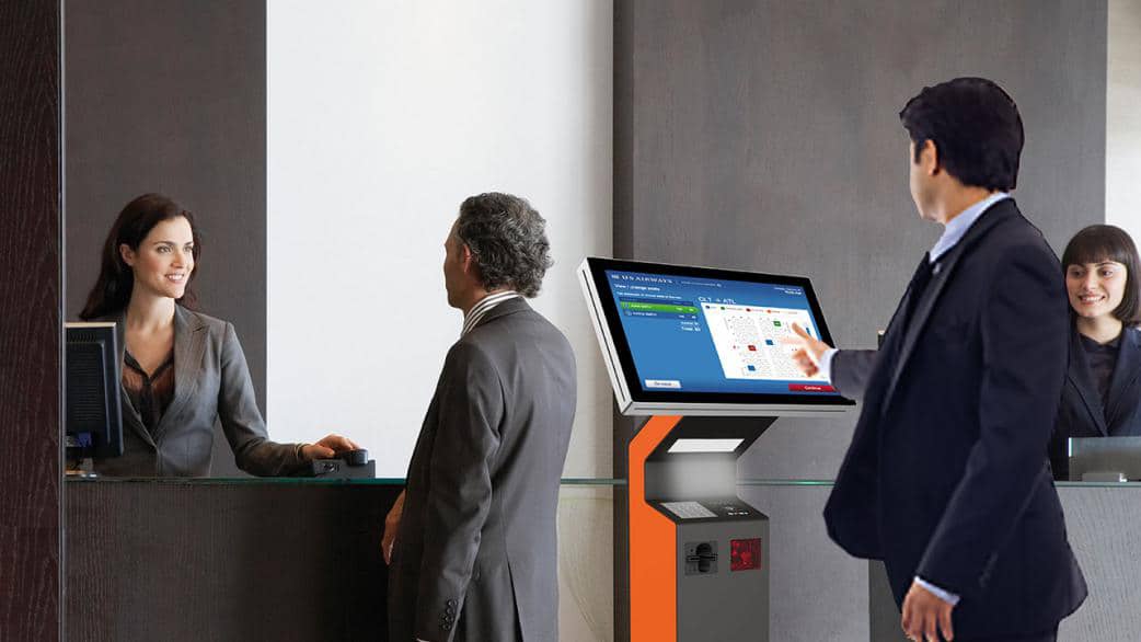 Add check-in kiosks within the hotel lobby