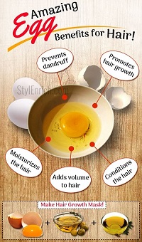 Add Proteins Through Eggs For Effective Hair Growth