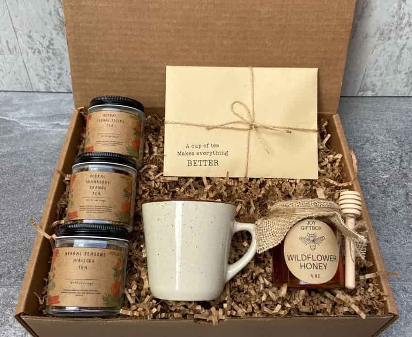 Tea boxes as gifts