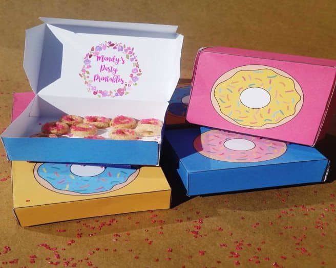 Custom Donuts Boxes with full-color printing